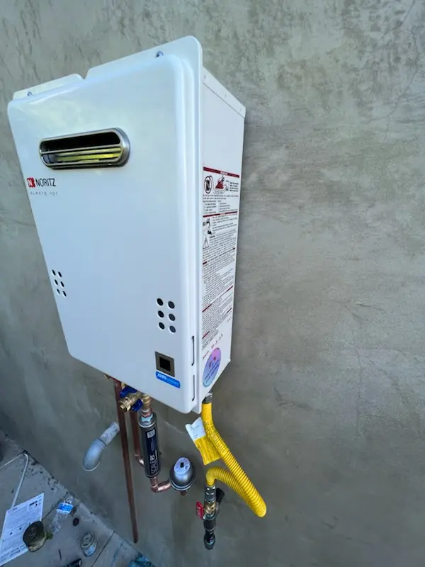 Tankless water heater installation for Busenbark homes